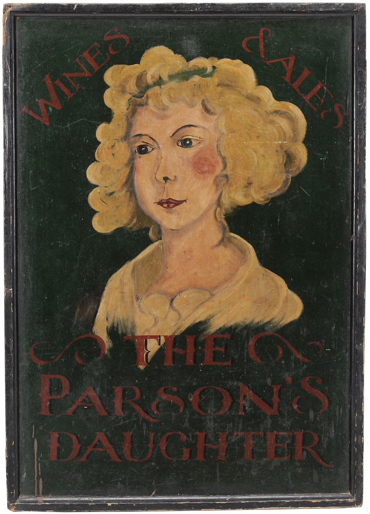 Vintage Painted Pub Sign "The
