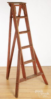 VINTAGE PAINTED STEP LADDER<br