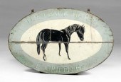 Vintage painted tavern sign, t