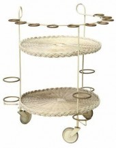 VINTAGE PAINTED WICKER SERVICE