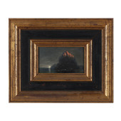VINTAGE PAINTING OF AN ICEBERG