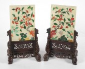 VINTAGE PAIR CHINESE JADE TABL