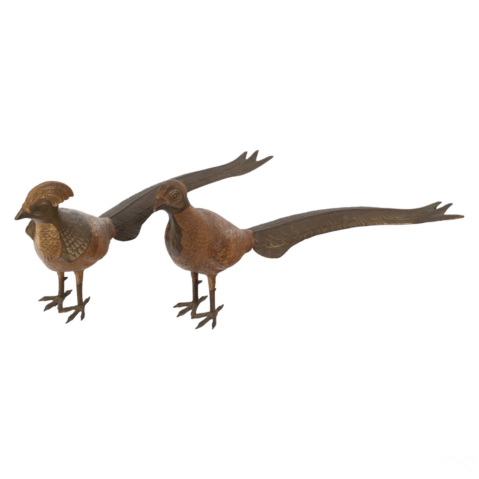 VINTAGE PAIR OF CHAPMAN BRASS QUAIL