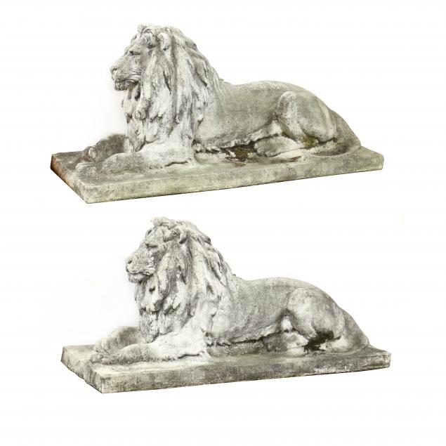 VINTAGE PAIR OF LIFE-SIZE CAST