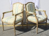 VINTAGE PAIR OF PAINTED LOUIS