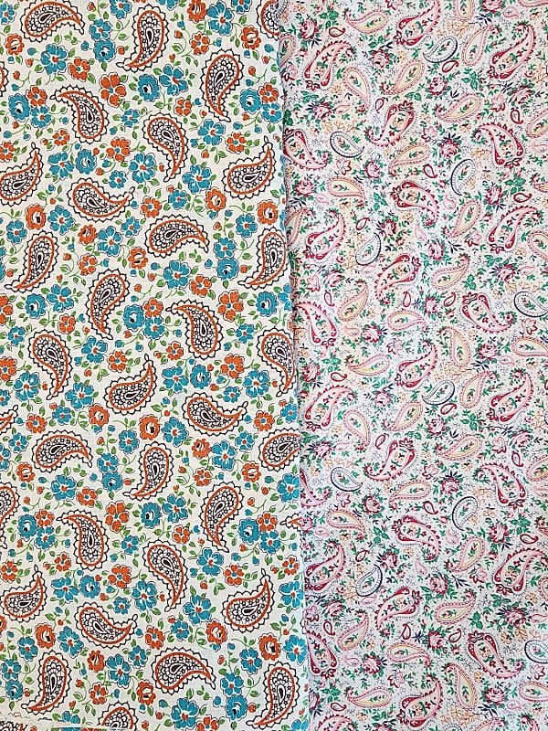 Vintage Paisley Print Fabrics.