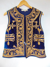 VINTAGE PAKISTAN BLUE VELVET &
