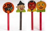VINTAGE PAPER ON WOOD HALLOWEE