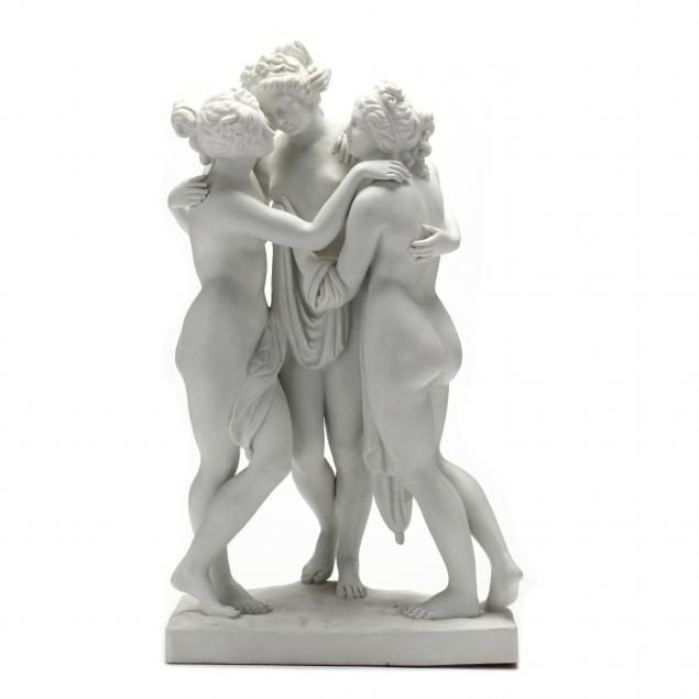 VINTAGE PARIAN SCULPTURE, THE THREE