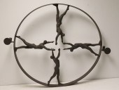 VINTAGE PATINATED IRON FIGURAL
