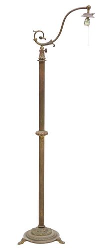 VINTAGE PATINATED METAL 1-LT BRIDGE