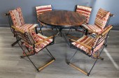 VINTAGE PATINATED METAL & WOOD