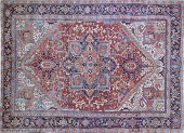 VINTAGE PERSIAN HERIZ HAND KNO