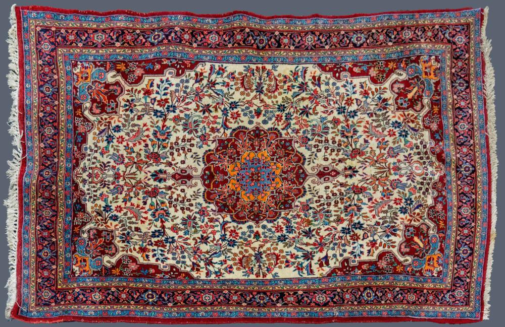 VINTAGE PERSIAN SAROUK HAND KNOTTED