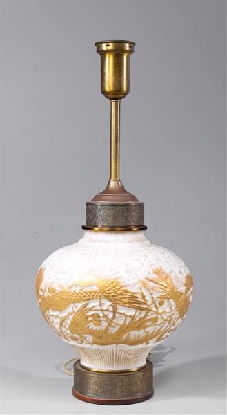 Vintage Phoenix glass gilded
