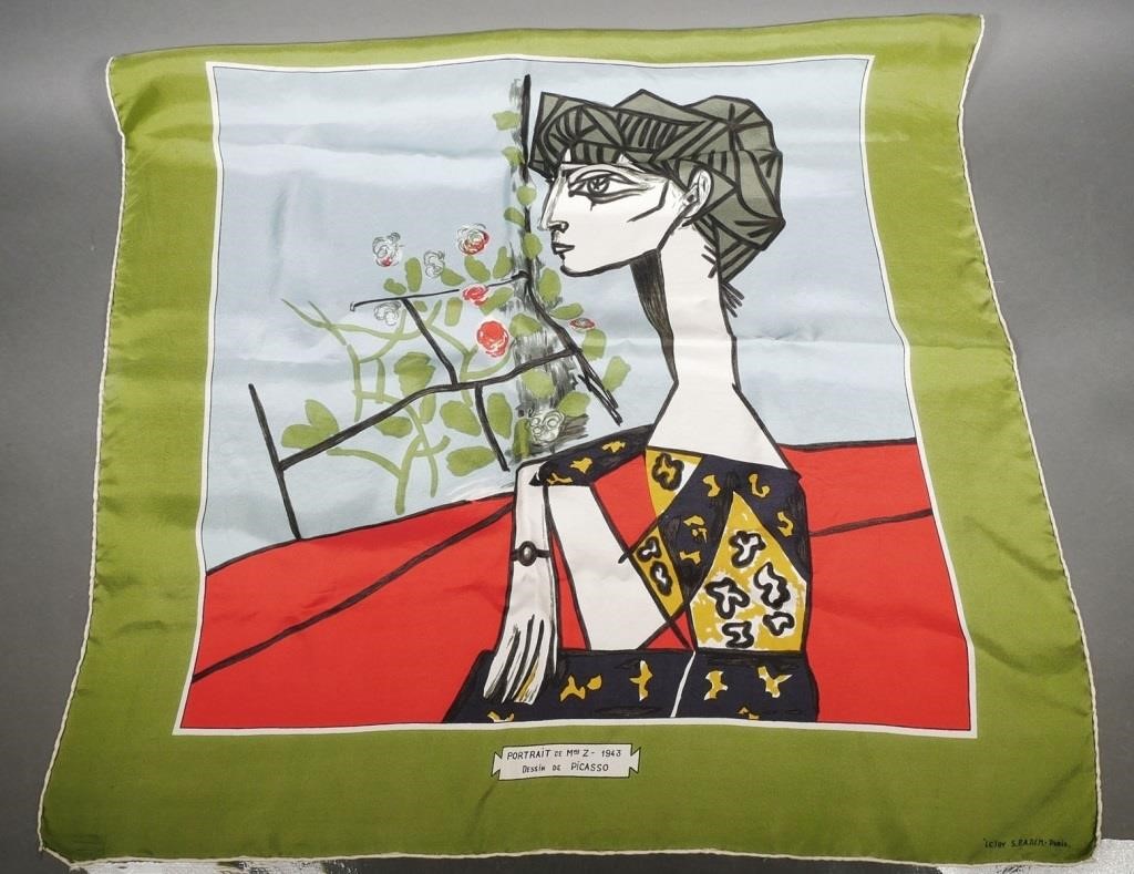 VINTAGE PICASSO SILK SCARFVintage
