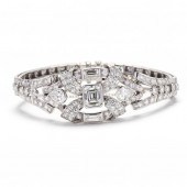 VINTAGE PLATINUM AND DIAMOND B