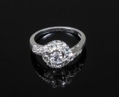 VINTAGE PLATINUM AND DIAMOND L