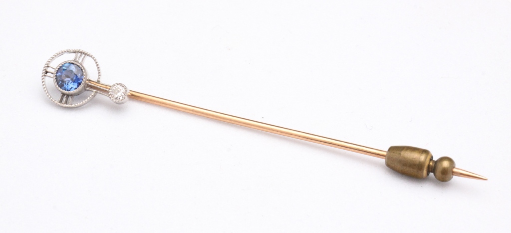 VINTAGE PLATINUM AND GOLD STICK