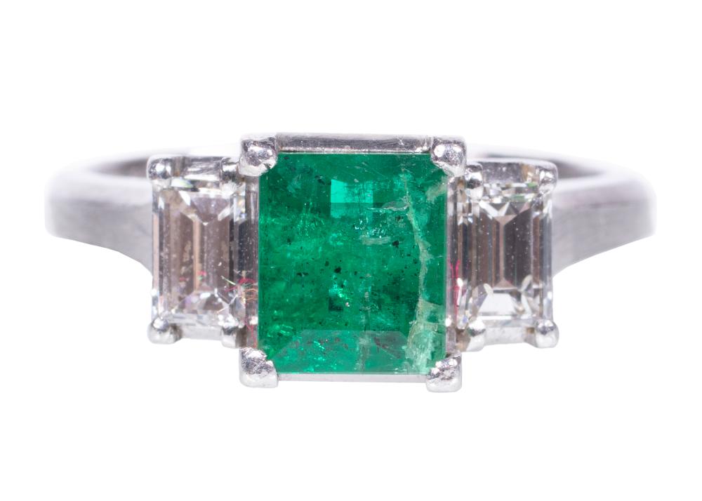 VINTAGE PLATINUM, EMERALD AND