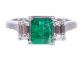 VINTAGE PLATINUM, EMERALD AND