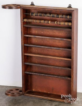 VINTAGE POOL CUE/BALL RACK, EA