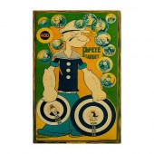 VINTAGE POPEYE TIN BUBBLE TARG