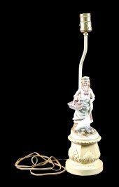 VINTAGE PORCELAIN FIGURAL TABL