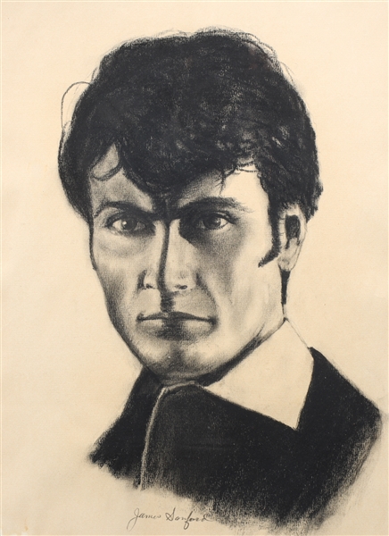 Vintage portrait of young man,