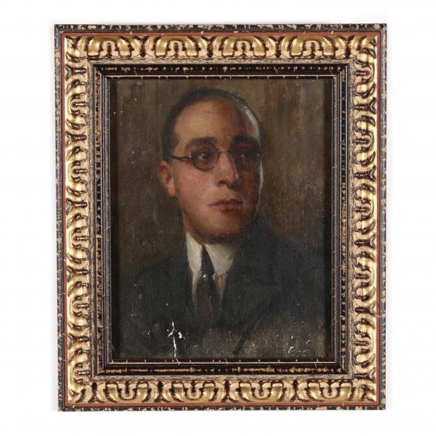VINTAGE PORTRAIT PAINTING OF A