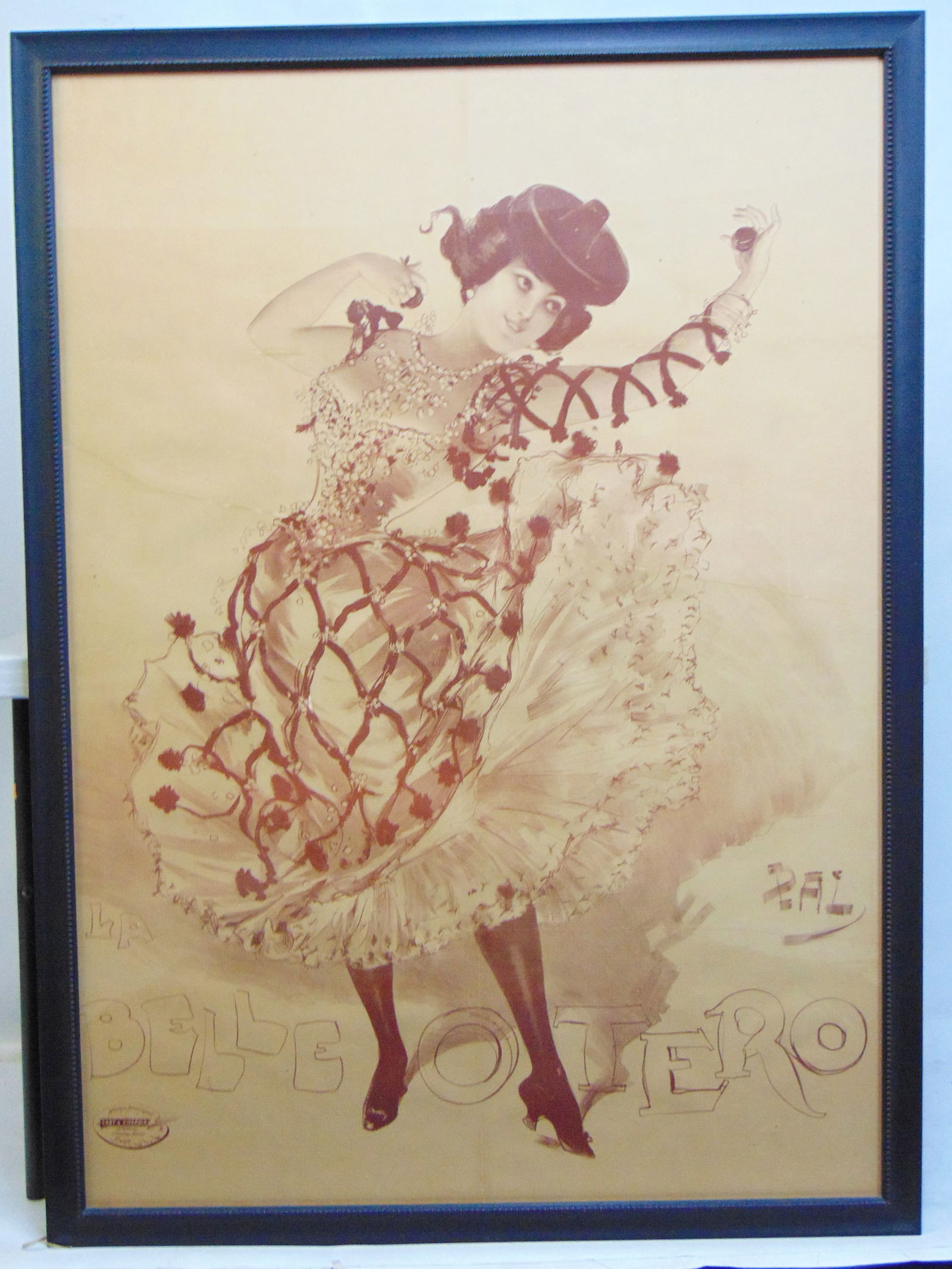 VINTAGE POSTER, "LA BELLE OTERO, BY