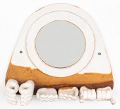 VINTAGE POTTERY VANITY MIRROR