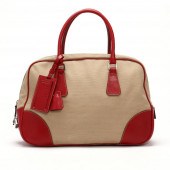 VINTAGE PRADA CANVAS AND LEATH