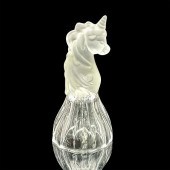 VINTAGE PRESSED GLASS UNICORN