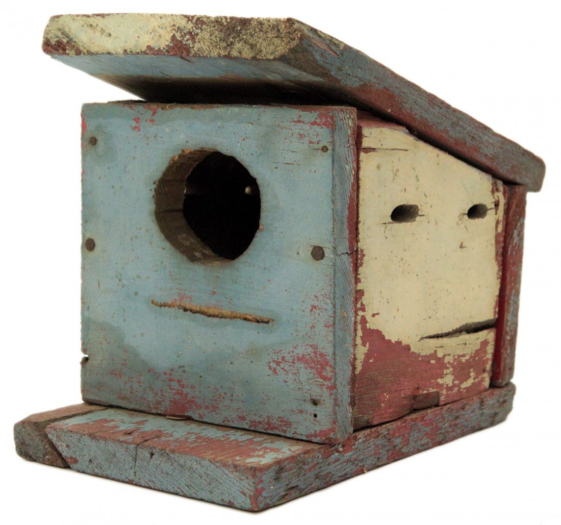 VINTAGE PRIMITIVE HAND PAINTED WOOD