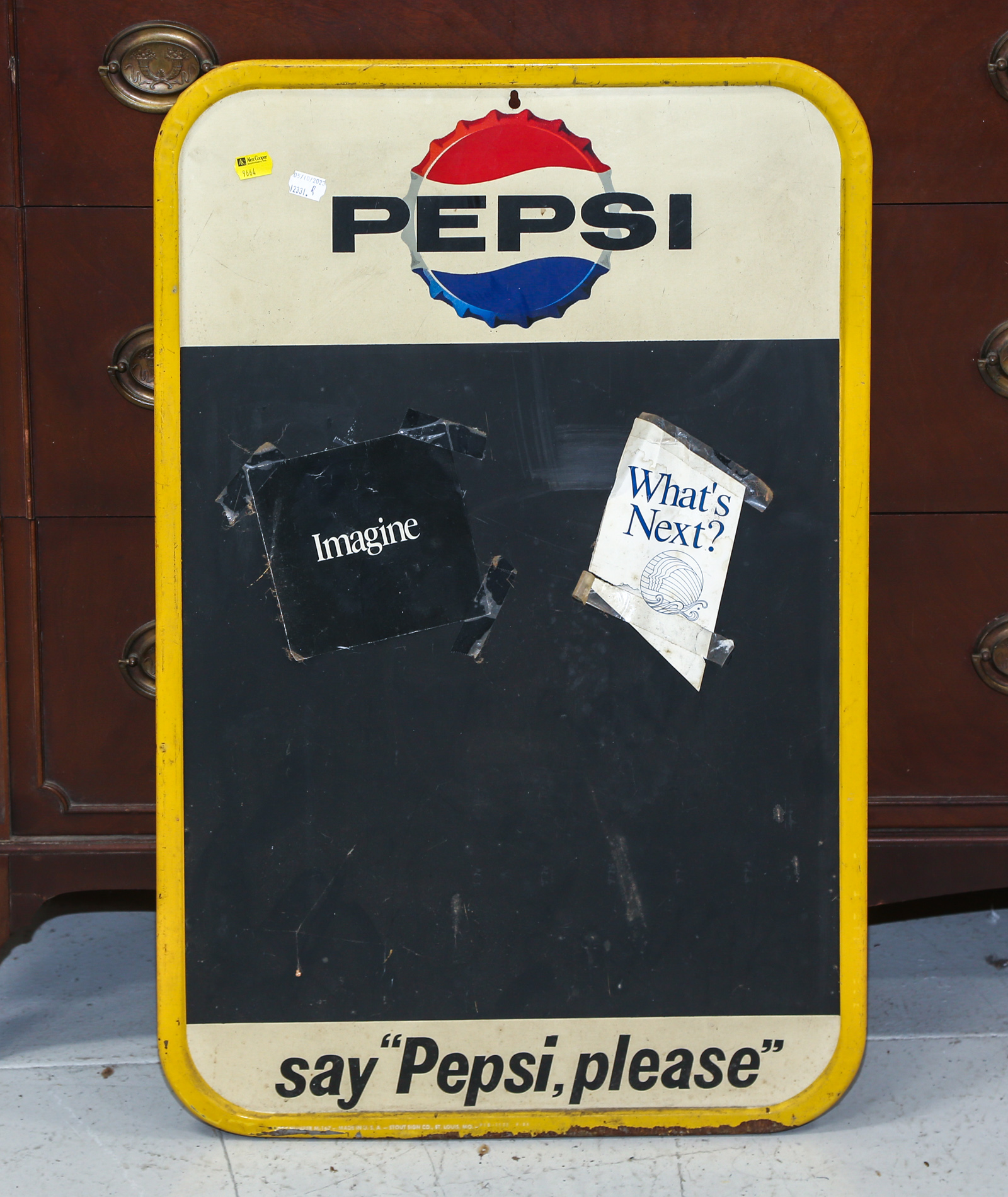 VINTAGE PRINTED METAL "PEPSI"