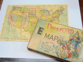 VINTAGE PUZZLE, MAP OF UNITED