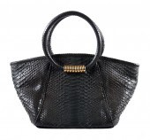 VINTAGE PYTHON SKIN LEATHER BA