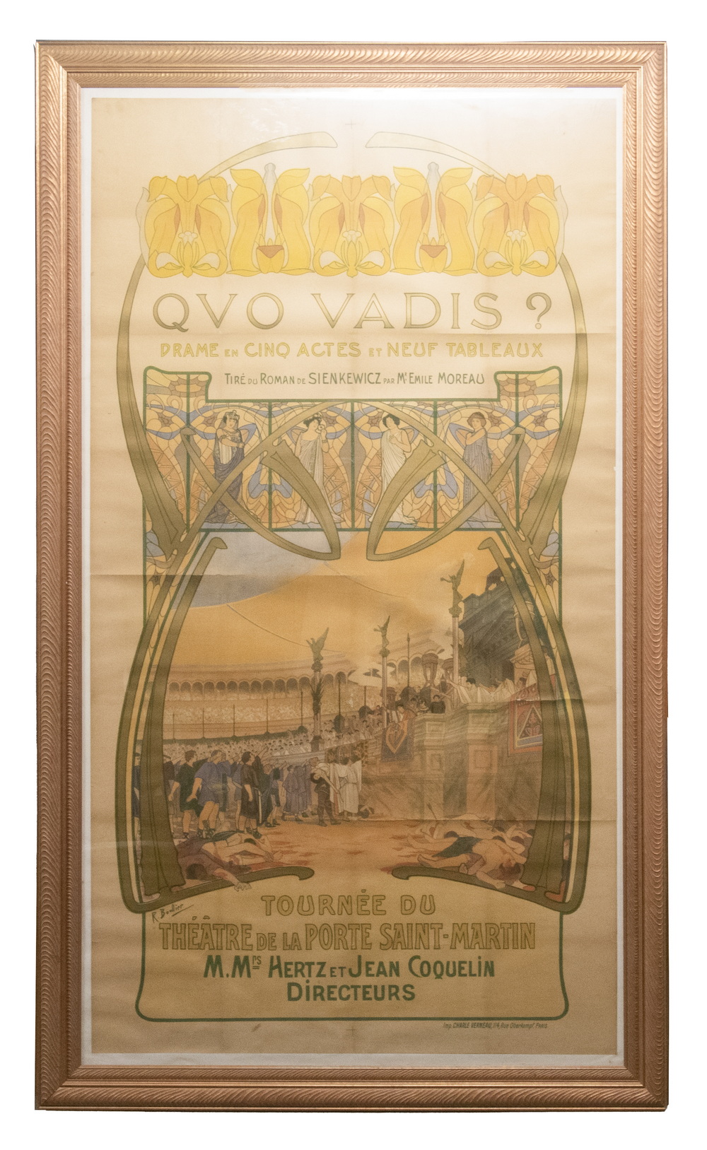 VINTAGE "QUO VADIS?" BROADSIDE