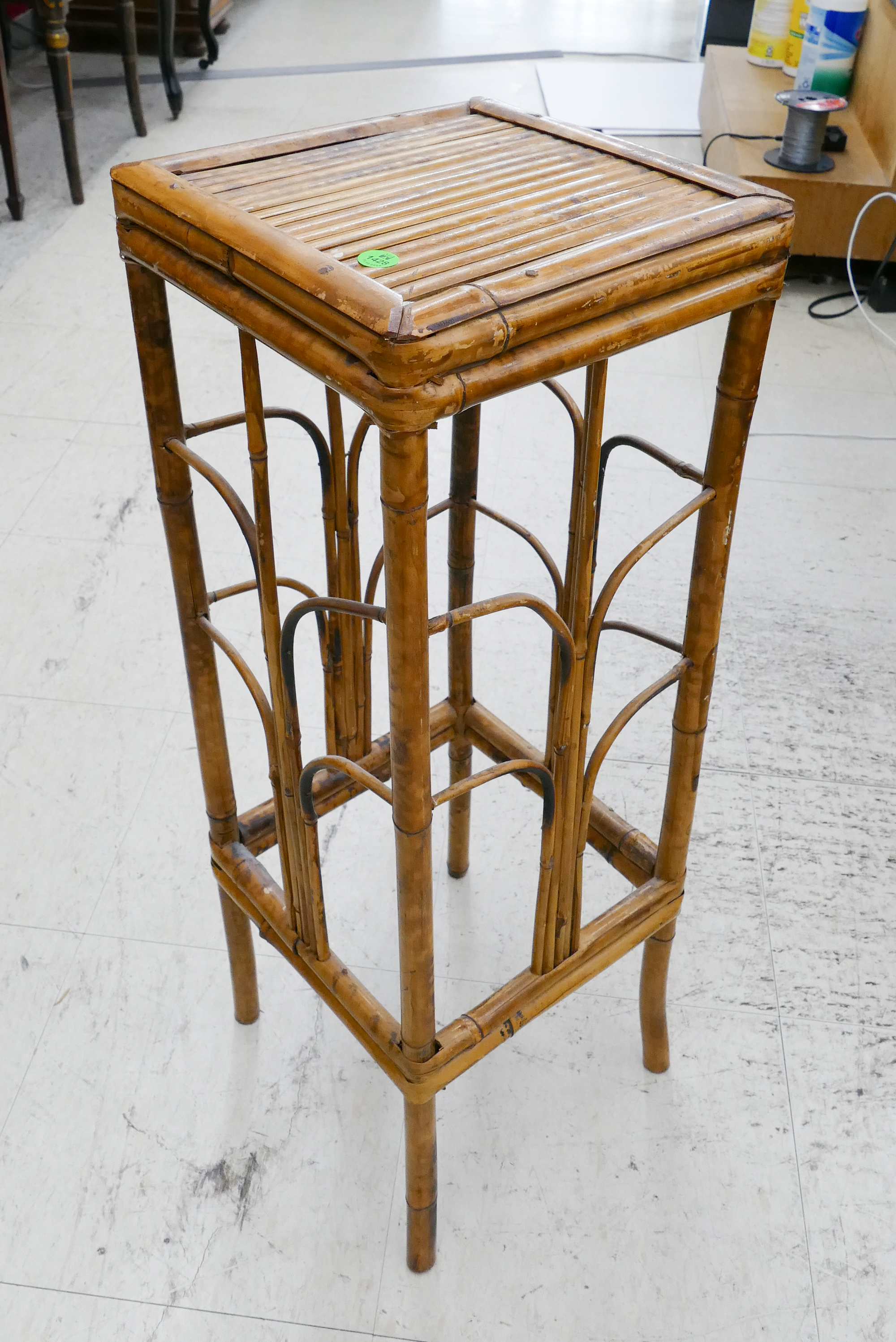Vintage Rattan Square Plant