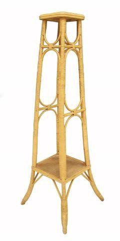 VINTAGE RATTAN WRAPPED GARDEN PLANT