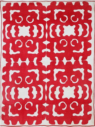 VINTAGE RED AND WHITE HAWAIIAN
