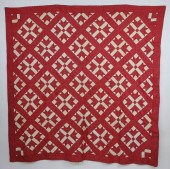VINTAGE RED CALICO ON WHITE GR