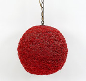 VINTAGE RED SPAGHETTI GLOBE PE