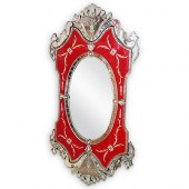 VINTAGE RED VENETIAN MIRRORDES
