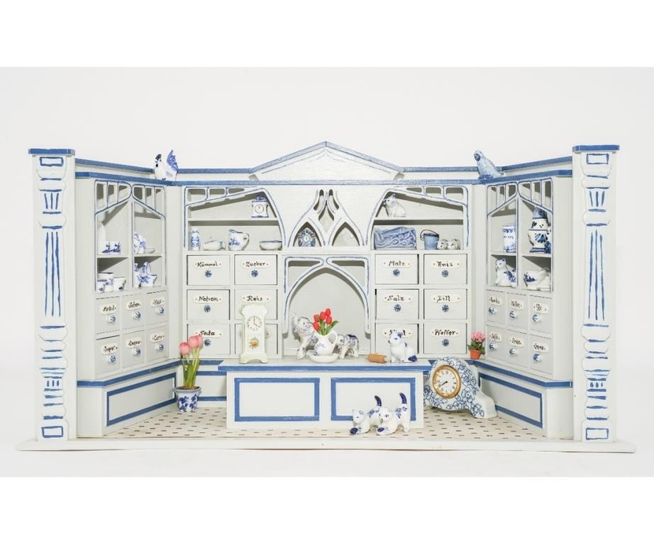 Vintage repainted German store room