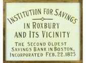 Vintage reverse painted sign w