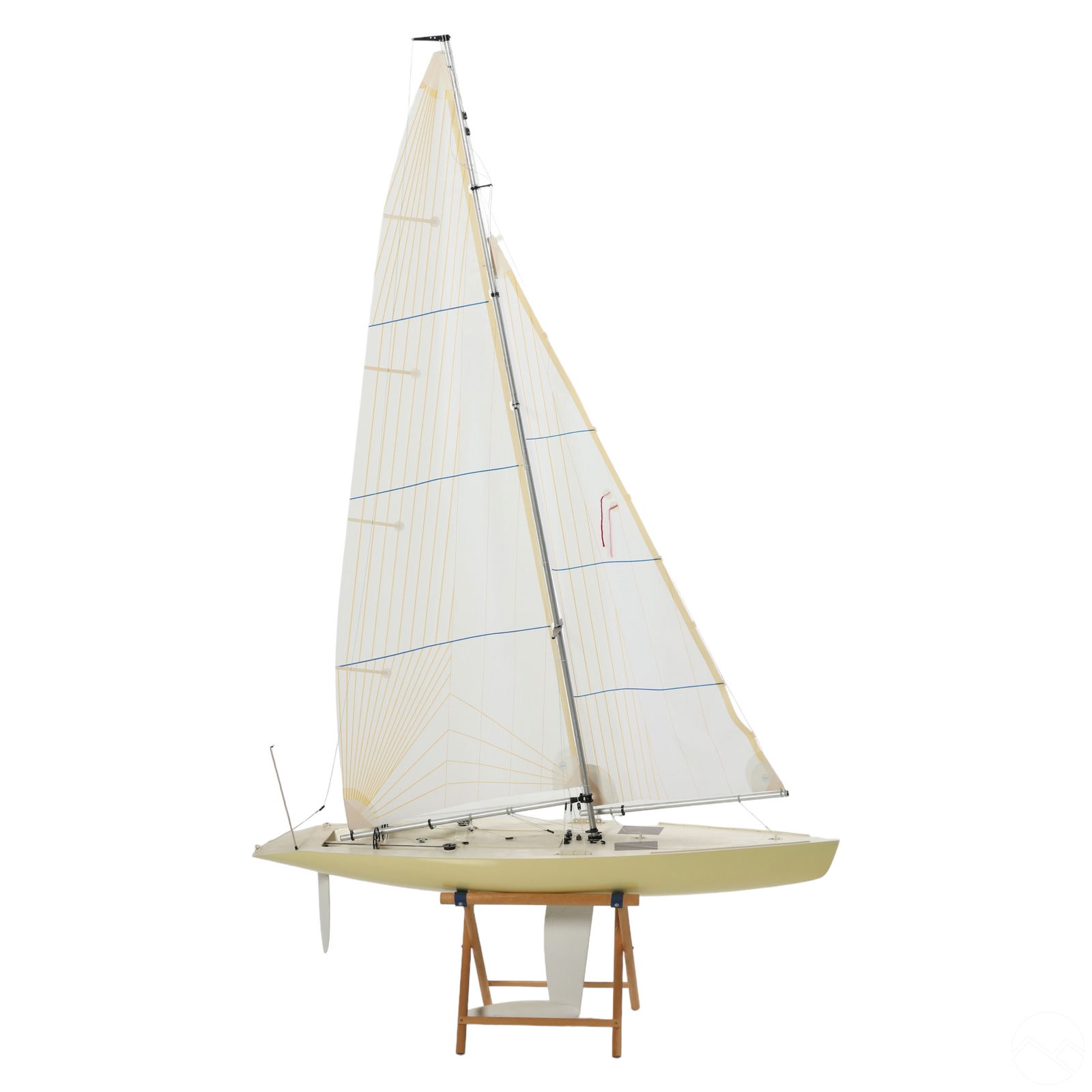 VINTAGE RIGGED MODEL SAILBOAT