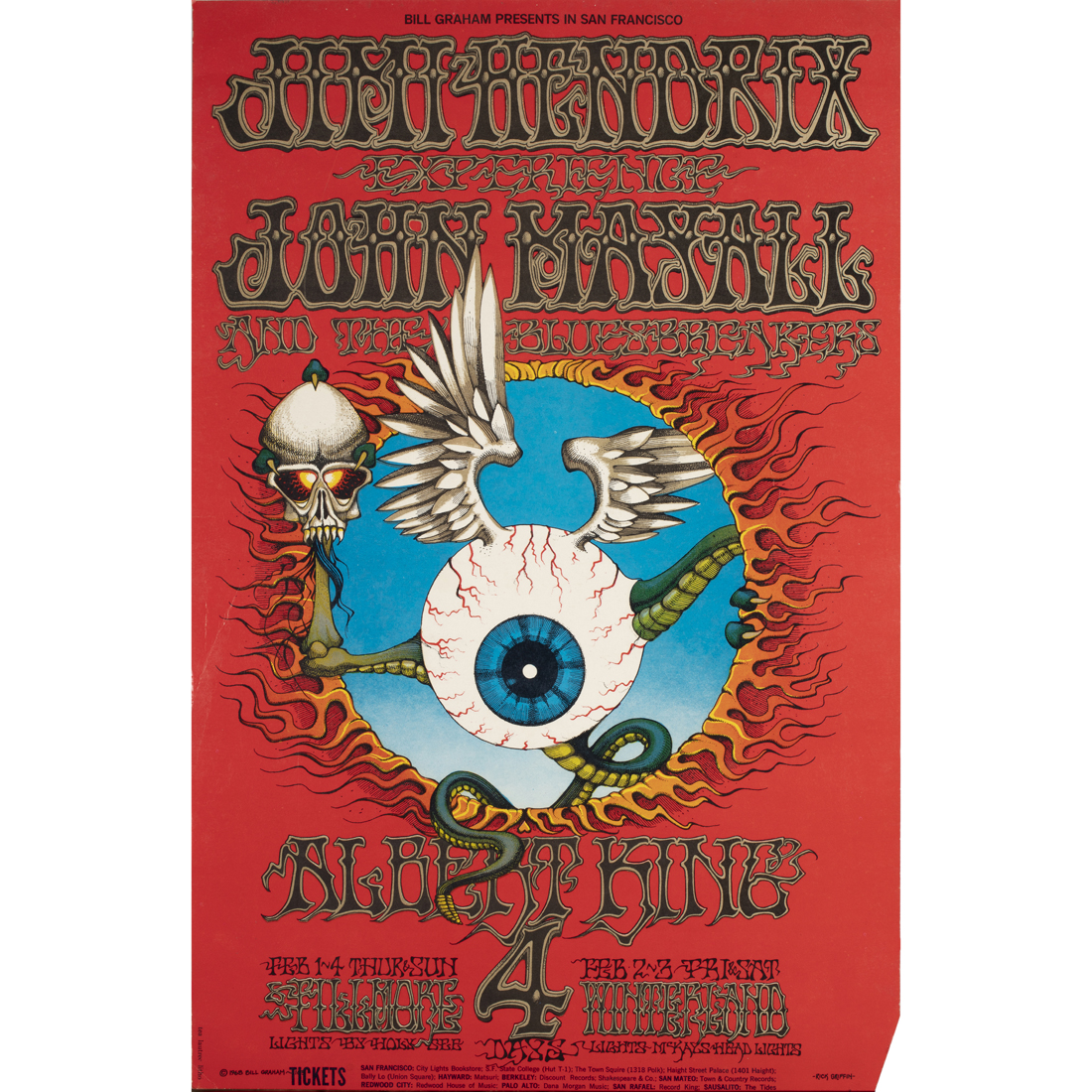 VINTAGE ROCK POSTER, JIMI