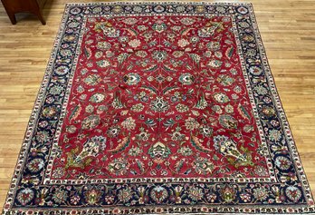 Vintage room size Oriental rug, a